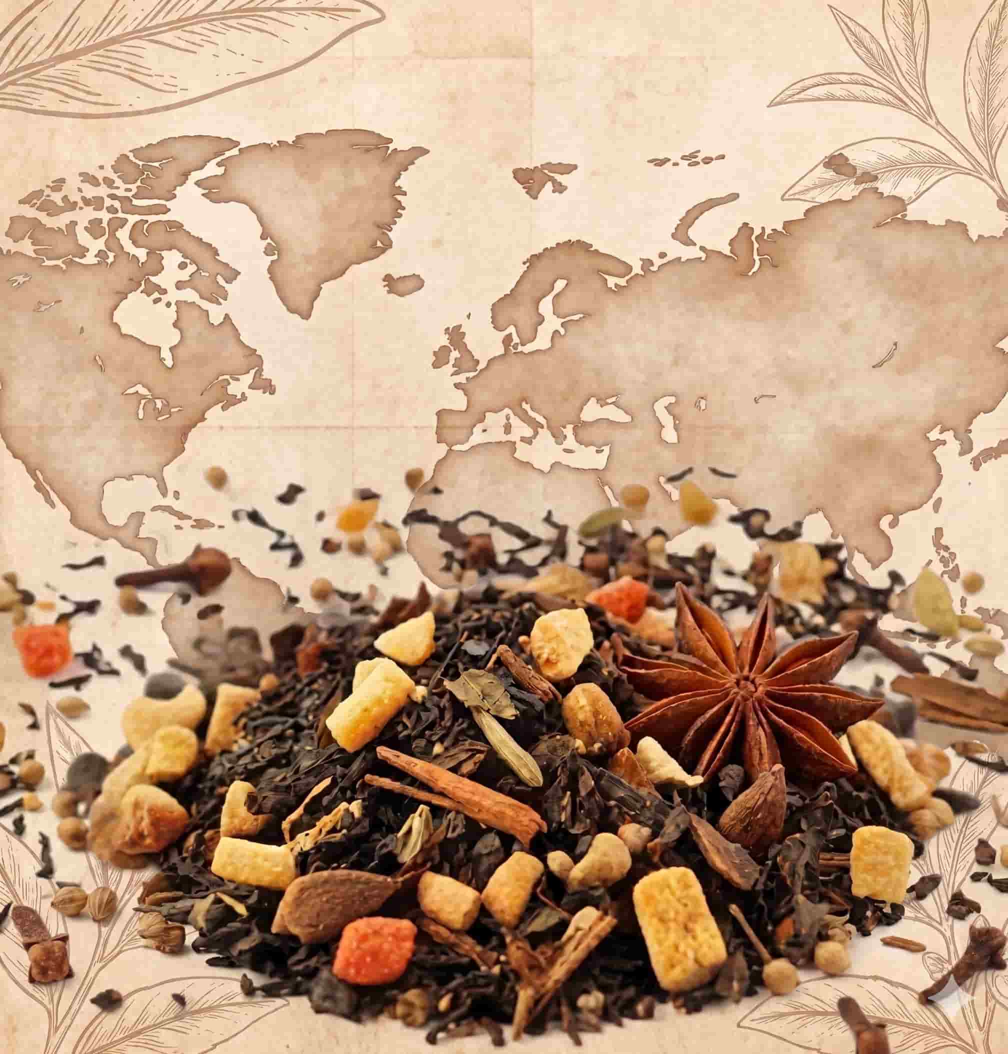 Mapa y Té Especiado
